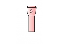Сопло среднее TIG  Gr. 5  D 8   (796F72)  (L=48 mm)