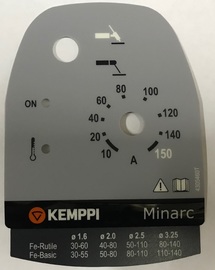 Наклейка на переднюю панель Minarc-150, Kemppi, 4305460