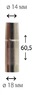 Сопло толстостенное FE 20, FE/MMT/PMT 25, MMG 22, KEMPPI, 9580101E