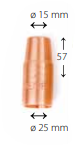 Газовое сопло X8 200-G, 300-G, Kemppi, W011478